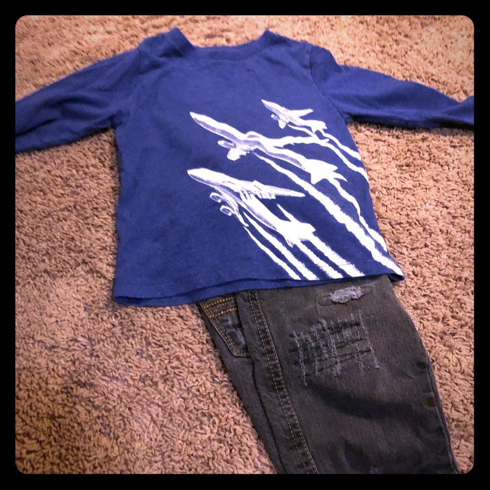Toddler airplane tee